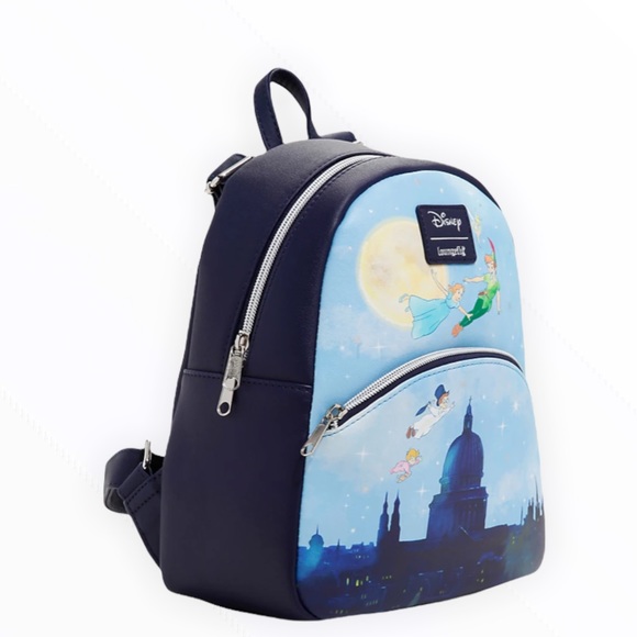 Loungefly Peter Pan Flying Over City Mini Backpack main image 10